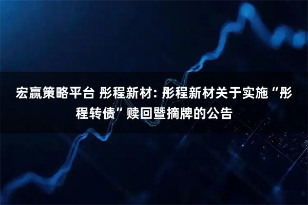 宏赢策略平台 彤程新材: 彤程新材关于实施“彤程转债”赎回暨摘牌的公告